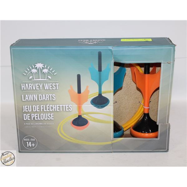 NEW HARVEY WEST LAWN DARTS (NO POINTS)