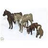 Image 1 : METAL ANIMALS HORSES, DOG & BULL/STEER