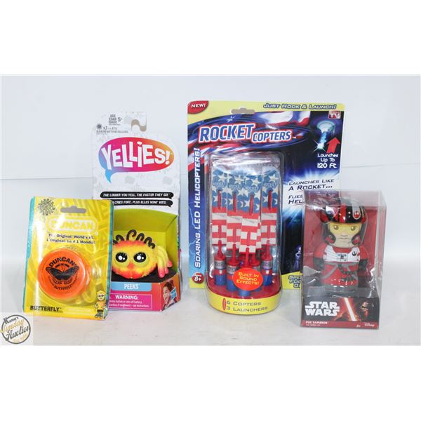 NEW ITEMS ROCKET COPTERS SOUND