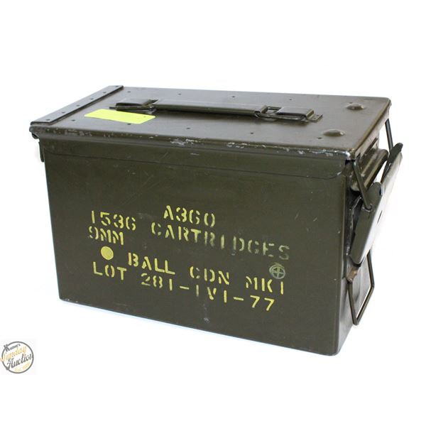 VINTAGE MILITARY AMMO METAL