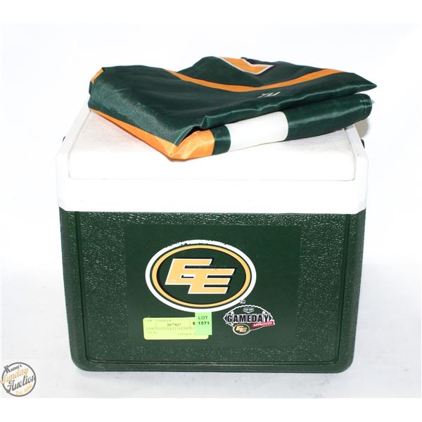 EDMONTON ELKS COOLER PLUS 3 X 5 FLAG