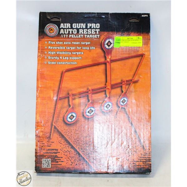 NEW AIR GUN PRO AUTO RESET .177 PELLET TARGET