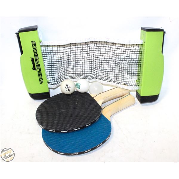 FRANKLIN PORTABLE PING PONG SET W/ PADDLES,