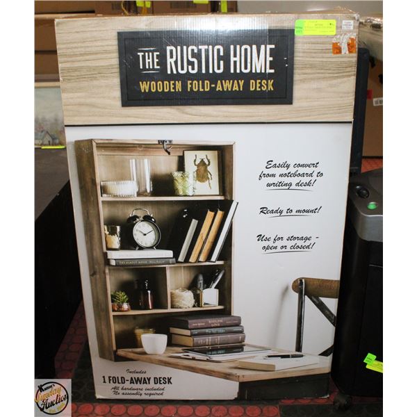 NEW IN BOX. THE RUSTIC HOME. WOODEN FOLD-
