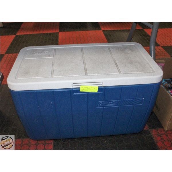 COLEMAN LARGE BLUE COOLER-ESTATE