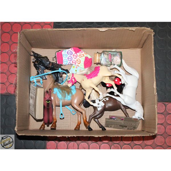 TOY HORSE FIGURES + MORE