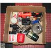 Image 1 : LARGE FLAT OF EMERGENCY/CAMPING SUPPLIES
