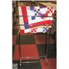 Image 1 : VINTAGE PATCHWORK QUILT WITH QUILT STAND