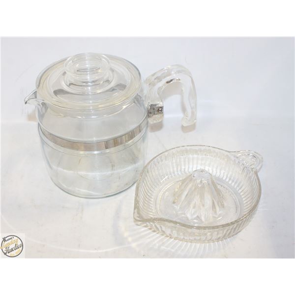 PYREX 9-CUP COFFEE PERCOLATOR & JUICER