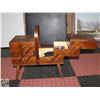 Image 3 : VINTAGE 3 TIER FOLD OUT SEWING BOX WITH CONTENTS