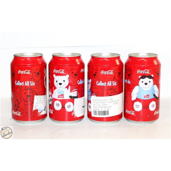 4 BLOCKBUSTET INC COCA-COLA PLUSHIES