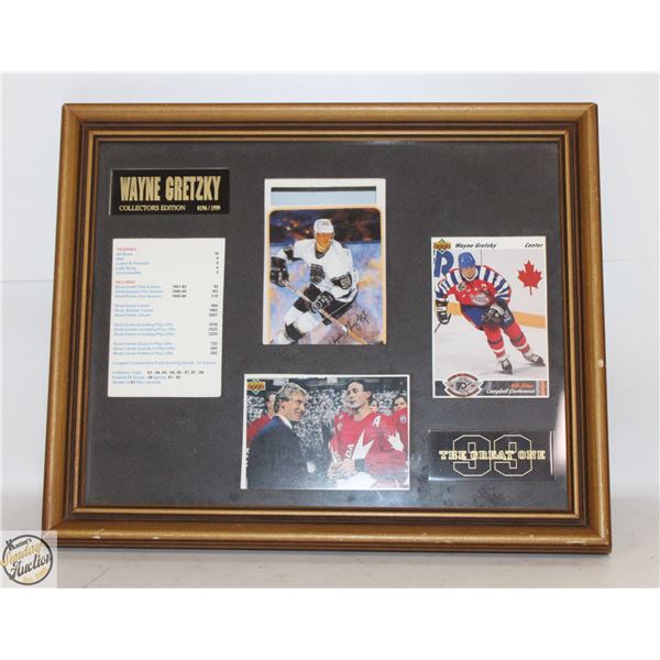 FRAMED WAYNE GRETZKY LIMITED PLAYING CARDS
