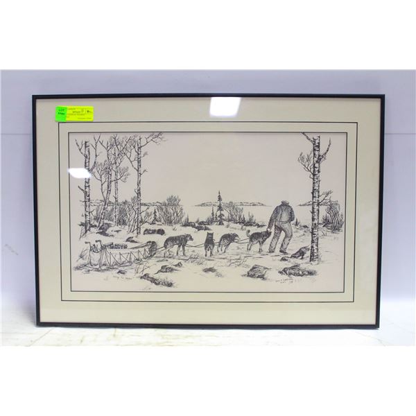 DON J. CARDINAL FRAMED DRAWING