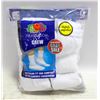 Image 1 : WHITE CREW SOCKS 12-16 SIZE 6-PACK FRUIT OF THE LO