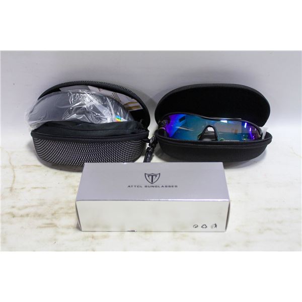 3 NEW ASSORTED SPORT GLASSES