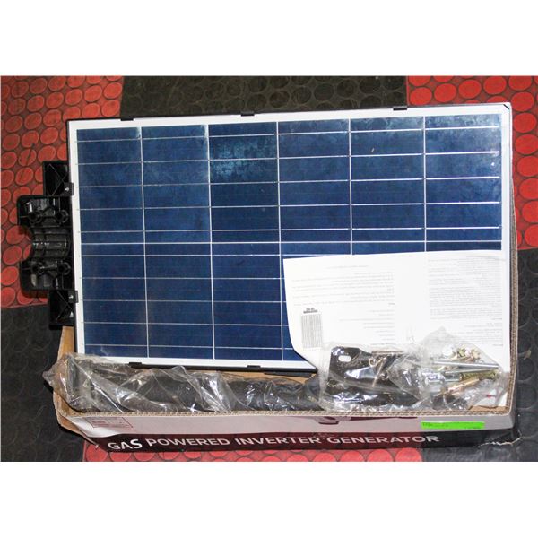 SOLAR STREET LIGHT AND HARDWARE OPENED BOX