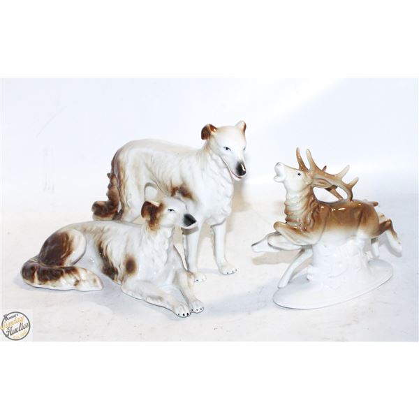 2 'PAIRS' OF PORCELAIN ANIMAL FIGURINES