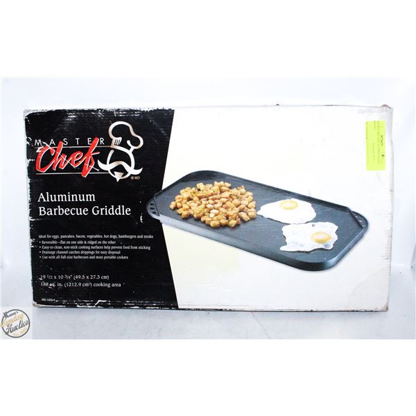 MASTER CHEF UNUSED ALUMINUM BBQ GRIDDLE