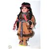 Image 1 : PORCELAIN DOLL INDIGENOUS LITTLE GIRL WITH