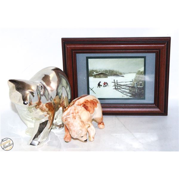 SITKA CLAY POLAR BEAR + FRAMED