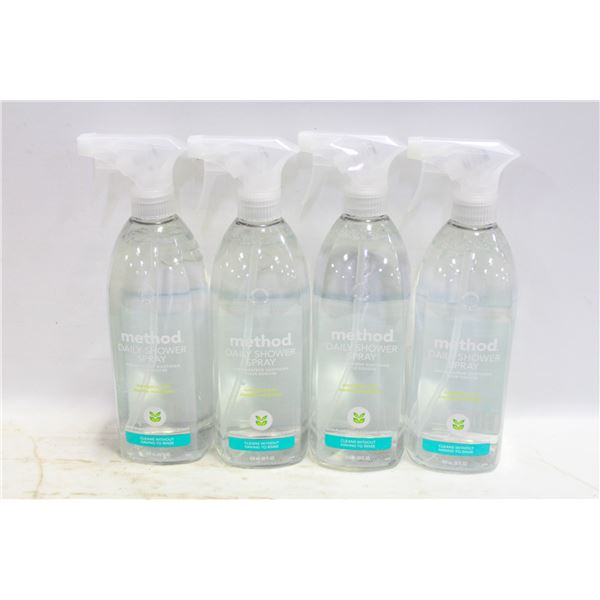 4 X 828ML METHOD DAILY SHOWER SPRAY CLEANER