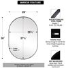 Image 2 : BRAND NEW ANDYSTAR 26 X 38" OVAL MIRROR