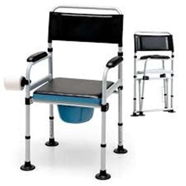 BRAND NEW 4 IN 1 FOLDING BEDSIDE COMMODE CHAIR