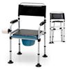 Image 1 : BRAND NEW 4 IN 1 FOLDING BEDSIDE COMMODE CHAIR
