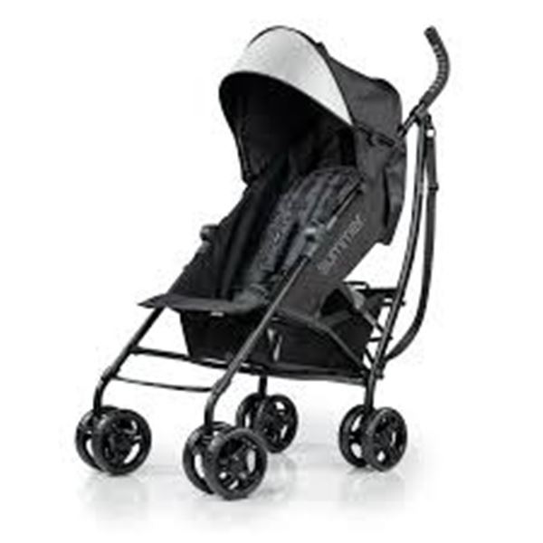 NEWLY ASSEMBLED SUMMER INFANT 3DLITE STROLLER BLK