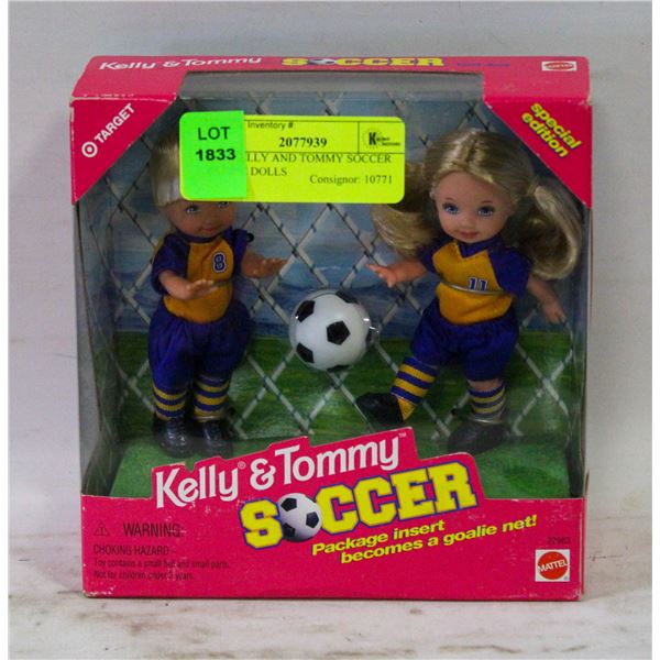 1999 KELLY AND TOMMY SOCCER BARBIE DOLLS