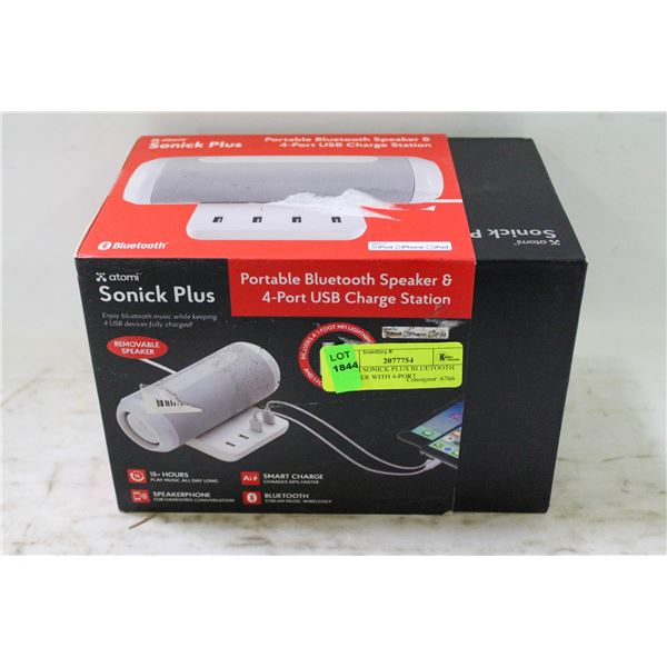 ATOMI SONICK PLUS BLUETOOTH SPEAKER WITH 4-PORT