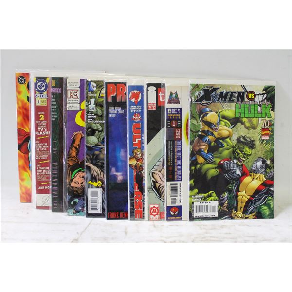 ASSORTED #1 ISSUES COMIC LOT, DC MARVEL INDY