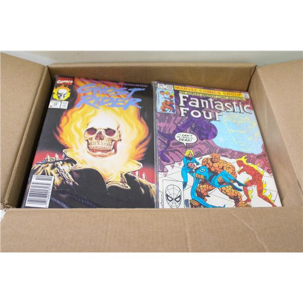 APPROX 150 ASSORTED OLD COMICS, ONE BOX COMIC LOT