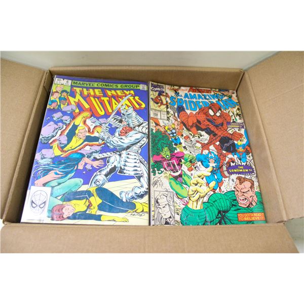 APPROX 150 ASSORTED OLD COMICS, ONE BOX COMIC LOT