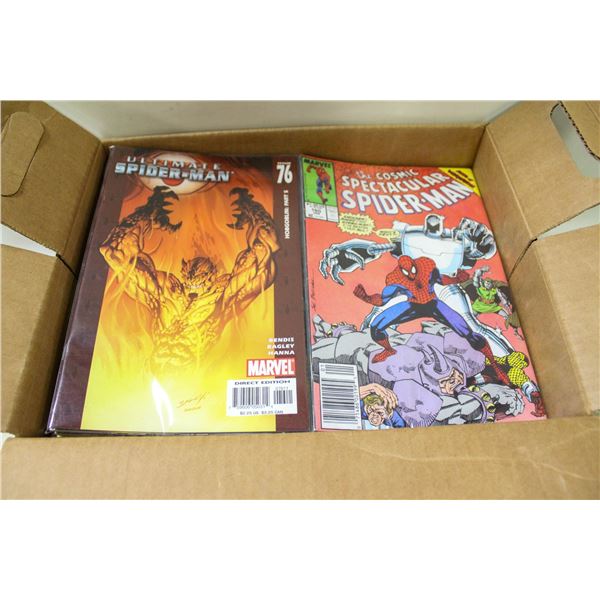 APPROX 150 ASSORTED OLD COMICS, ONE BOX COMIC LOT