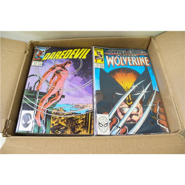 APPROX 150 ASSORTED OLD COMICS, ONE BOX COMIC LOT