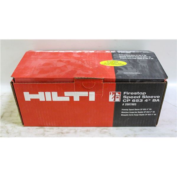 HILTI FIRESTOP SPEED SLEEVE CP 653 4" BA # 209788