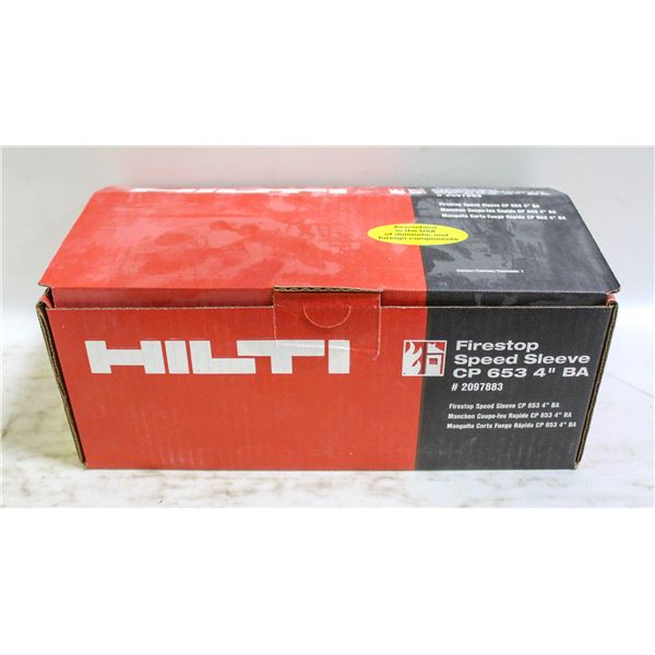 HILTI FIRESTOP SPEED SLEEVE CP 653 4" BA # 209788