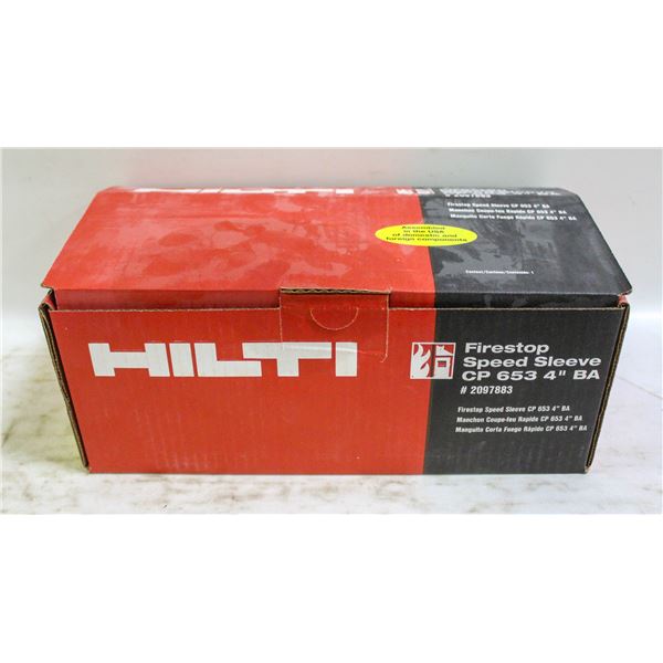 HILTI FIRESTOP SPEED SLEEVE CP 653 4" BA # 209788