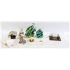 Image 1 : ESTATE ART GLASS FISH, ART GLASS SHIP IN A