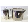 Image 1 : LARGE LIDDED COOKING POT WITH SMALL TALL