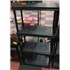 Image 1 : BLACK TIER RESIN SHELVING UNIT