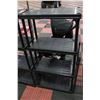 Image 1 : BLACK TIER RESIN SHELVING UNIT