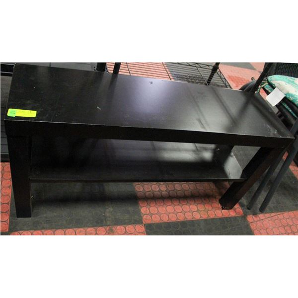IKEA 2 TIER BLACK SHELVING UNIT