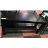 Image 1 : IKEA 2 TIER BLACK SHELVING UNIT