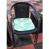 Image 1 : 2 METAL PATIO CHAIRS WITH CUSHIONS