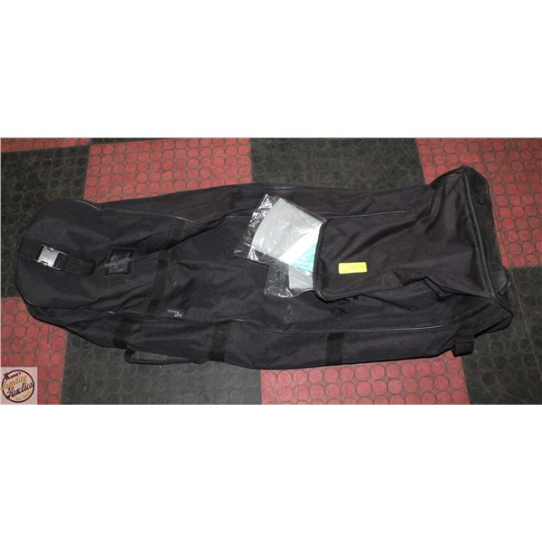 GOLFCLUB TRAVEL BAG W/ 2 HEAD COVERS