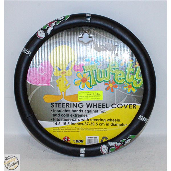 MARVIN THE MARTIAN STEERING WHEEL COVER