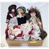 Image 1 : ESTATE COLLECTION OF PORCELAIN DOLLS ALL DIFFERENT