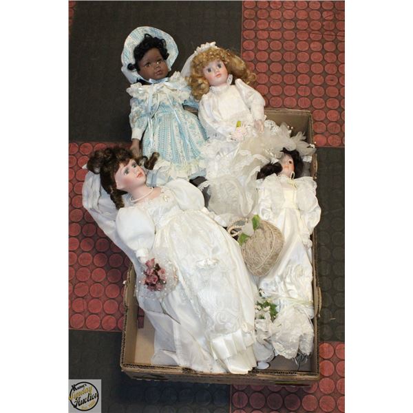 PORCELAIN DOLL COLLECTION (ALL DIFFERENT,